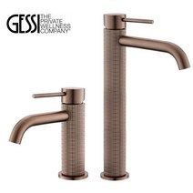 GESSI 모던 디자인 톱니바퀴 모양 세면 수도꼭지 욕실 수전, 골드색