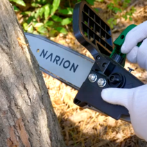 나리온 10인치 충전 전기톱 체인 무선 전동 충전식 기계 톱, 10인치 톱 배터리 1개 세트