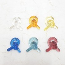 없음 투명 레진 리본 모양 핸드메이드 크리스탈 귀걸이 팔찌 목걸이 재료