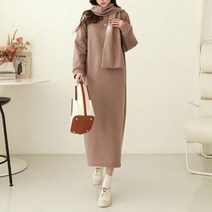 시크루즈 퓨롱 무지 머플러set 박스 롱 원피스 BDOE679
