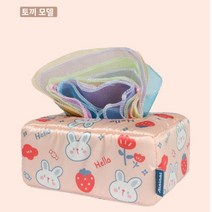 캠아웃도어 티슈 원더 박스 티슈뽑기 소근육 장난감 아기촉감놀이, 토끼