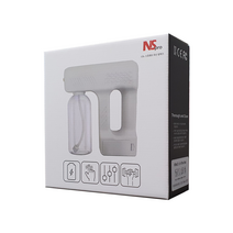 무선플루건 가정용 사무실용 무선방역기 살균방역기 공기소독기 방역살균기 나노스팀 스프레이건 + 소독액 1L, 흰색+퓨어클린1L