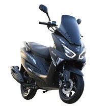 스쿠터 125cc 공냉식 오토바이 배달 출퇴근용, 3. 브라이트 블랙