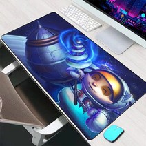 롤 마우스패드 리그 오브 레전드 Teemo 마우스 패드 대형 게임 액세서리 매트 키보드 데스크 컴퓨터 PC 게이머, 32.A4  LockEdge700x300x3mm