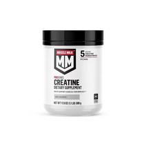 Muscle Milk 프로 시리즈 크레아틴 파우더 무향 453.6g1파운드 100회 모노하이드레이트 5g NSF 스포츠 인증 포장은 다 수 있음