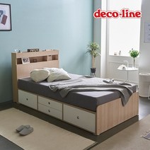 데코라인 코넬 피카 헤드 수납 침대 SS+독립매트 DKN072