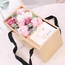 메이코글로벌 조화 비누꽃 용돈박스, 핑크