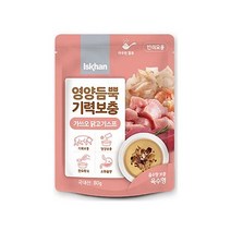 [냥냥이멍멍이]이즈칸 기력보충 고양이용 닭고기 야채죽 참치스튜 갔 오닭고기 스프 80g 12개입 영양식 원기 회복 간식, 가쓰오닭고기 스프