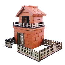 션턬필슈@티처스 DIY 벽돌집짓기 - 울타리 별장 x2 공예재료 만들기세트 공작 만들기키트 만들기 만들기놀이/*캐