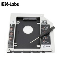 외장 씨디롬 cd리더기 블루레이odd 노트북 cd롬 cd룸 외장odd en-labs 2.5인치 sata 2nd hddssd 하드 드라이브 sata addy 트레이 for pro, 은