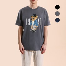 더팀 1979베어 남여공용 빅사이즈 S~4XL 20수 반팔 프린트 티셔츠 (3컬러)