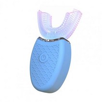 샤오미 360 지능형 자동 소닉 전동 칫솔 U 형 3 모드 USB 충전 치아 화이트닝 블루 라이트, blue