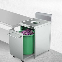 퇴식구 통 음식물 퇴식대 짬처리 잔반 처리대 짬밥통, 700x700x800 둥근 공식 표준