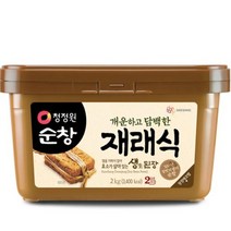 청정원순창 개운하고 담백한 재래식 생된장, 2kg, 1개