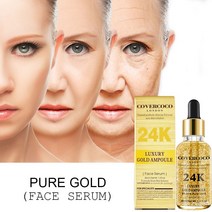세럼24K 퓨어 골드 페이스 세럼 안티 에이징 링클 모이스춰 라이징 화이트닝 리프트 퍼밍 에센스 스킨 케어, 한개옵션0