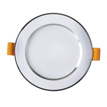 스포트라이트 조명 DBF-초박형 원형 흰색 SMD 2835 LED 매립형 다운라이트 3W 12W 드라이버리스 AC220V 천, 05 12W 220V_01 Warm White, 03 White and Silver