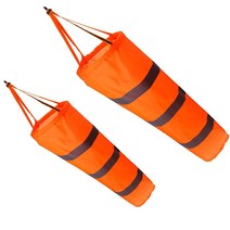 야외 공항 농장 및 공원에 대한 반사 벨트와 2PCS 30 인치 Windsock입니다 바람의 방향 측정 양말 가방, 한개옵션0