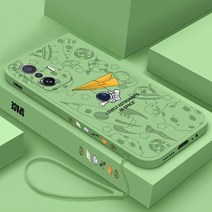 우주 비행사 실리콘 전화 케이스 샤오미 미 11 라이트 5G NE 후면 커버 12s 울트라 12x12s 10 프로 끈이 있, 03 For Mi 11 Lite 5G NE, 08 F-YK000308