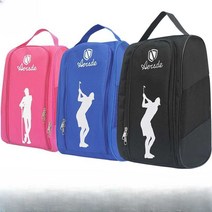 골프신발주머니 라운딩 가방 남자 골프화 여성, 블랙 (남자 패턴) 프린트 옐로우