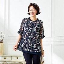 마담엘레강스 마담엘레강스 K201BL03 플로라 시폰 블라우스 (7030538)