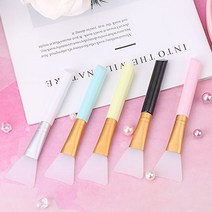 다파요 1+1 피부 미용 팩 전용 실리콘 브러쉬 펴바르는 팩붓 실리콘 스파츌라 스파출라, 랜덤1p+랜덤1p