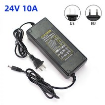 호환 어댑터 24V 10A AC 100V-240V 240W 컨버터 전원 DC24V 21mm-25mm x 50mm EU 미국 AU 플러그 공급 장치 184138, 24V _10A | 미국
