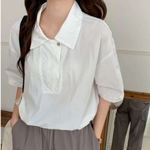 크롭셔츠 반오픈셔츠 바스락셔츠 반팔남방 여름셔츠