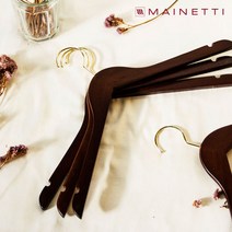 메이네티 월넛 원목 상의 옷걸이 5P (38cm), 단품, 단품