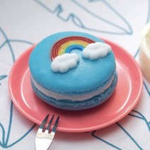 캔들바다 수제몰드 - 마카롱 & 뚱카롱 뚜껑 8종 (필링 2종) ( ), [ 1번 - 장미 4송이 마카롱 뚜껑 ]