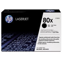 HP Laserjet Pro 400 M401dn 정품토너 검정 CF280X 6 800매 대용량 NO.80X 사용기종 M401dw M401dne M401d M401n, 1개