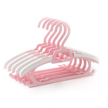 재니홈 유아용 길이조절 옷걸이, 20개, 핑크