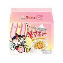 삼양 크림 까르보 불닭볶음면 4봉, 8개
