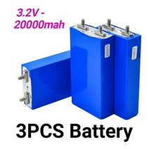 리튬 인산철 배터리 셀 배터리팩 리튬이온배터리 대용량 3.2v 20ah lifepo4 철 인산염 딥 사이클 diy 12v 24v 36v 48v 태양 에너지 ups 전원, 하얀