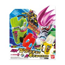 반다이 가면라이더 이그제이드 DX 필살 슬롯 홀더 & 폭주바이크 가샤트 로봇완구, 혼합 색상