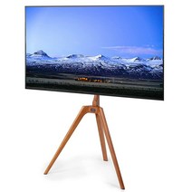 VIVO Wooden Easel TV Floor Stand 45 to 65 inch LED LCD Screen Studio Display Adjustable Mount with