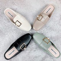 실내화 버클 플랫슈즈 여성블로퍼 BLP08 뮬 슬리퍼