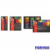 ForU598 까렌다쉬 네오파스텔 오일 24색 색연필 크레파스 디자인품 미술용품, 1