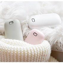 사각비누 USB 손난로 휴대폰 보조배터리 4000mAh 크리스마스 연말선물, 핑크