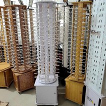안경 진열대 스탠드 선글라스 진열장 전시대 매대 거치대 받침대 회전식 디스플레이 업소용, F. 화이트 5면 90쌍