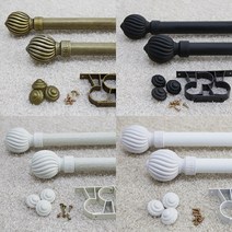 영림데코 35mm 스크류 커튼봉, 골드블랙