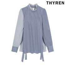 티렌 모크넥 프릴 블라우스 L203PWB807