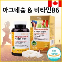 마그네슘 산화마그네슘 영양제 캐나다 마그네슘 보충 비타민B6 수험생 직장인 신경 근육 기능 유지에 필요 에너지 이용에 필요 3개월분
