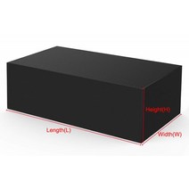 야외 라탄테이블세트 전원주택마당 철제야외테이블 66 블랙 실버 방수 파티오 정원 가구 커버 비 눈 의자 커버 소파 의자 방진 커버 37, 검은색, 287x155x82cm