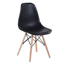 미드센추리 모던 임스체어 패션 1인용 빈티지 인테리어 의자 카페 체어 디자인 예쁜 식탁, 블랙