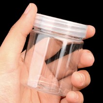 슬라임 제작 공병 액체괴물 통 투명 플라스틱 빈 용기, 지름/용량, 4.8cm - 130ml