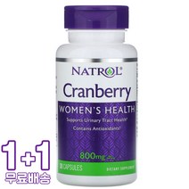 나트롤 Cranberry 800mg per serving 30정 2통, 1개, 기본