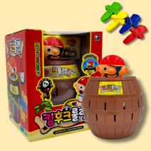 해적 초대형 킹 후크룰렛 복불복 보드게임 가족 놀이 어린이 유아 장난감 보드게임