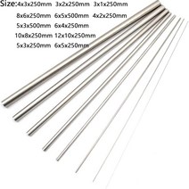 각관 튜브 파이프 아연 스테인레스 플라스틱 실버 라운드 304 스틸 모세관 od 3 4, 4x2x250mm 1pc
