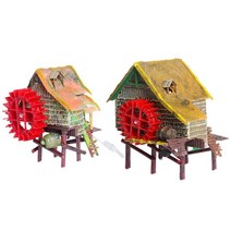 물레방아 실내 자연 미니 가습기 인테리어 레진 수족관 장식품 imitation for, s