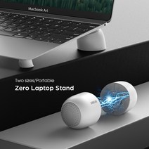 맥북 거치대 머쉬룸랩탑 스탠드 MacBook 꽂이 맥미니 수직 노트북 맥미니 대형팬 니스툴 휴대용 버티컬 각도조절 알루미늄 쿨러 홀더, 화이트